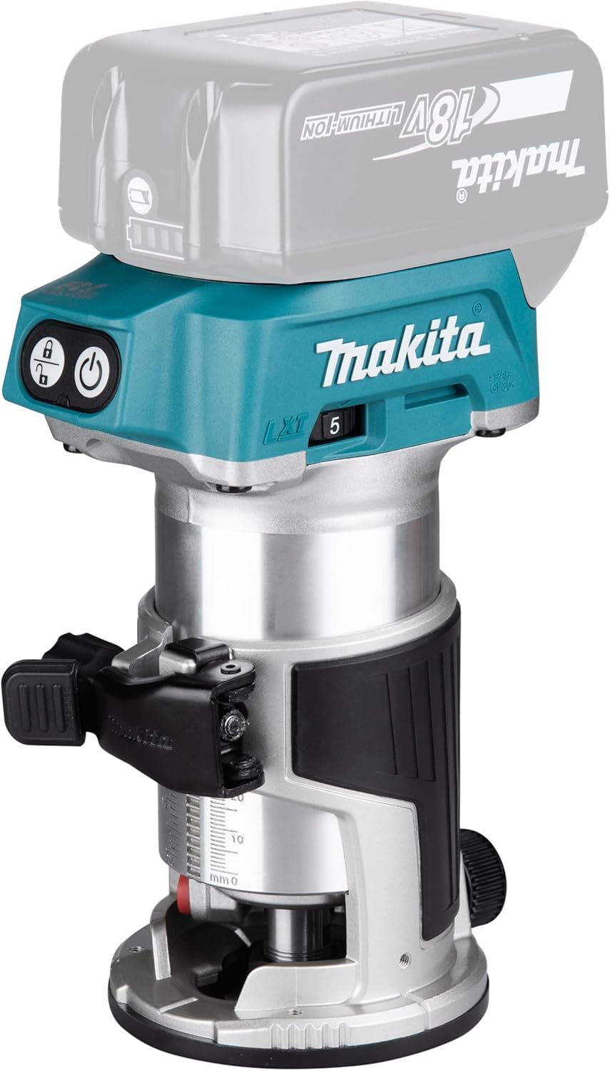 Makita drt50zjx2 bateria de fresadora inclui 3 módulo multifunções em Makpac, 800 W, 18 V
