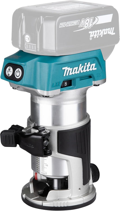 Makita drt50zjx2 bateria de fresadora inclui 3 módulo multifunções em Makpac, 800 W, 18 V
